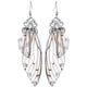 thumbnail image 3 of GOOHOCHY 1 par de pendientes de alas de mariposa aretes largos de hadas de pendientes colgantes de nupcia aretes para orejas, 3 of 7
