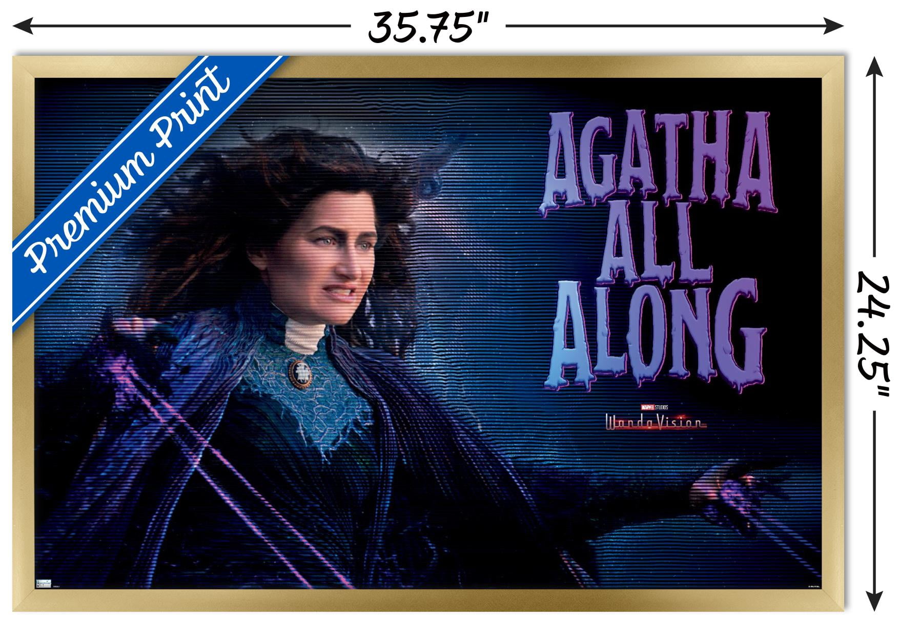 Marvel WandaVision - Agatha Spell Wall Poster, 22.375" x 34", Framed