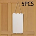 thumbnail image 3 of 5 piezas colgantes sin terminar, pancartas creativas decorativas de madera en rodajas en blanco Vertical, 3 of 9