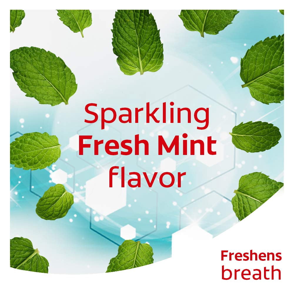 Colgate Enamel Health Sparkling Fresh Mint Anticavity Fluoride Mouthwash, 500 Milliliters - 6 Pack