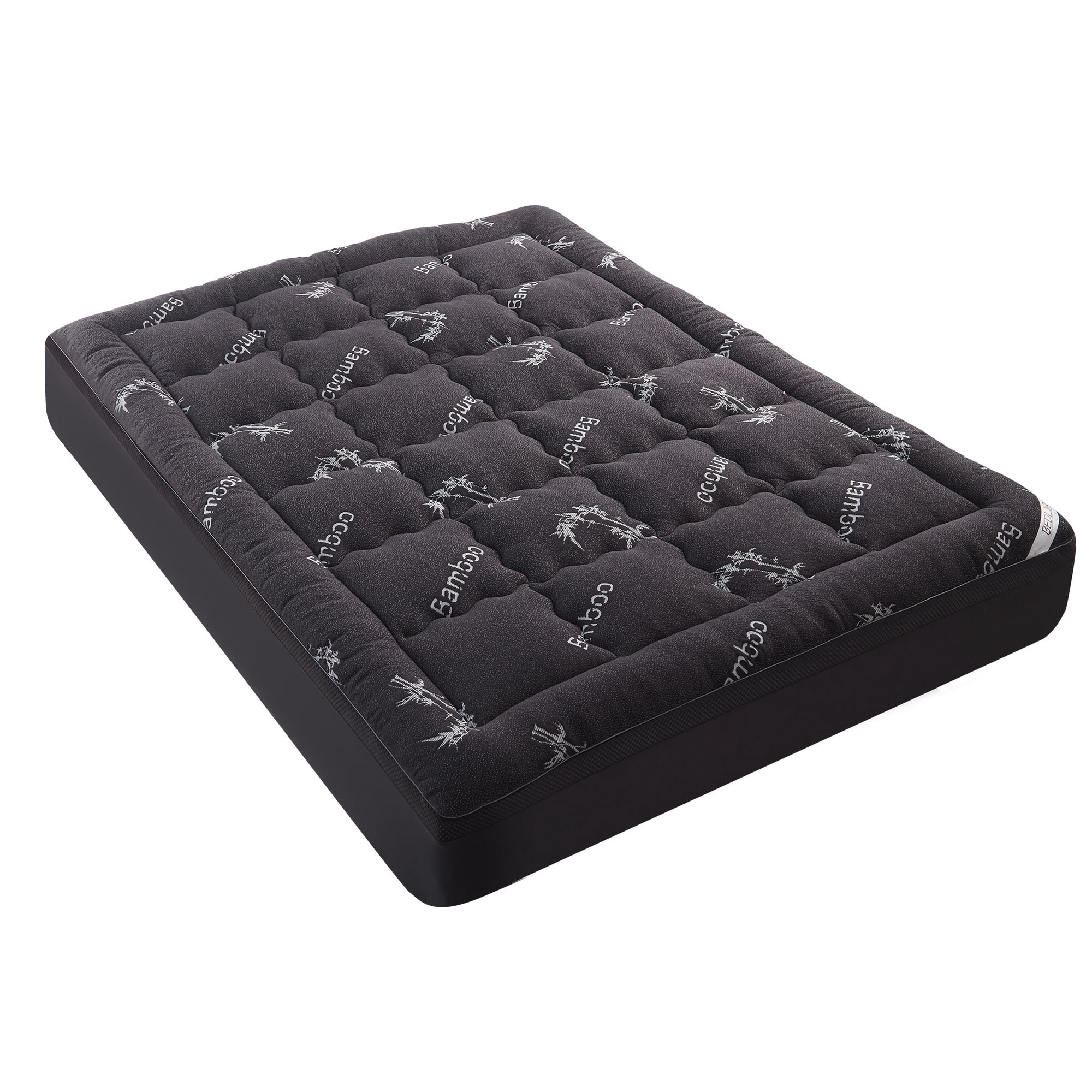 BEDLORE Mattress Topper Full Size, 2" Gel Memory Foam Plus 2" Plush Pillow Top Pad, 4 " Mattress Pad Cover for Back Pain