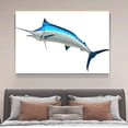 thumbnail image 4 of Póster de lienzo de marlín azul, decoración de dormitorio, paisaje deportivo, decoración de oficina, regalo, estilo marco, 20 x 30 cm, 4 of 8