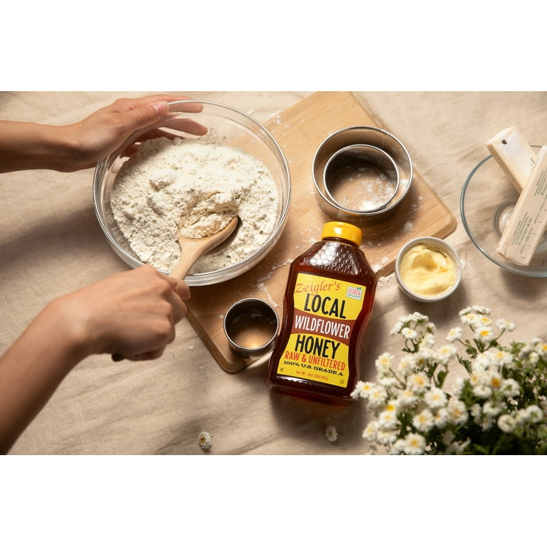 Zeigler's Wildflower Honey 16oz Local, Raw, Unfiltered, Squeeze
