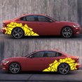 thumbnail image 3 of Decodeary Self-Adhesive Triangles Graphics Car Stickers Long-term Durability No Fading brilliant black 1Set, 3 of 6