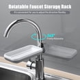 thumbnail image 4 of Mistaha Kitchen Sponge Holder Brush Soap Organizer Rotatable Faucet Storage Rack Sink Caddy Sponge Holder Detachable Shower Tray Drainer Shelf, 4 of 8