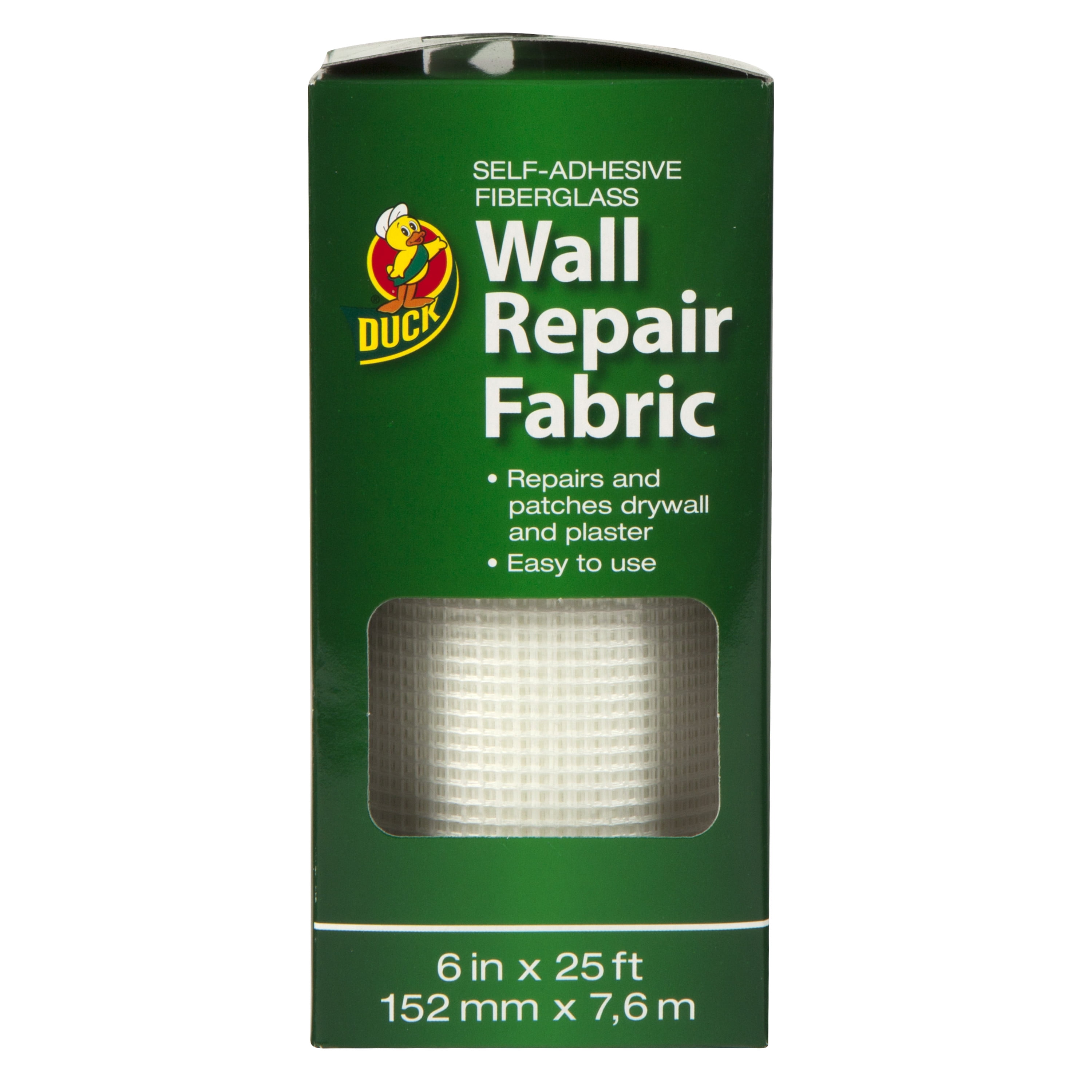 Duck Brand White Wall Repair Fabric Patch, 6 in. x 25 ft.