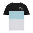 thumbnail image 4 of Mens Casual Pantalones Cortos Cuello Redondo Patchwork Impresión Suéter Blusa de Fitness, Camisetas para Hombre, 4 of 4