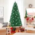 thumbnail image 4 of Costway 7 FT Pre-Lit Artificial Xmas Tree with 280 Branch Tips &40 Warm White Star Lights, 4 of 10