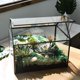 thumbnail image 2 of Terrario de vidrio para plantas YIMORENCE en forma de casa en V con tapa abatible, 2 of 7