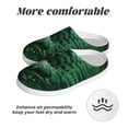 thumbnail image 6 of Lsque Ferns Leave Green Foliage Pattern Womens Comfort Cotton on Scuff With Memory Foam and Anti-skid Sole Slipper-44/45, 6 of 7