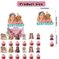 thumbnail image 4 of 32 PCS For Like Nastya Cartoon Themed Birthday Party Decorations Set – Includes Banner, Cake Topper, 18 Balloons, 12 Cupcake Toppers and Party Supplies, 4 of 6