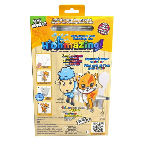 H2Oh’mazing Take-Along 2 Pack - Farm Friends - Kitty & Sheep