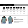 thumbnail image 7 of Denim Vest for Men Print Sleeveless Jean Jacket Festival Clothing(Green and White Striped,S), 7 of 7