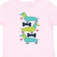 thumbnail image 4 of Inktastic Dachshund Dog Lover Polka Dot Puppies Girls Toddler T-Shirt, 4 of 5