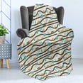 thumbnail image 4 of Cartoon Soft Flannel Fleece Throw Blanket, Print of Wavy Roads Cars Traffic Signs and Trees in Childish Pattern, Cozy Plush for Indoor and Outdoor Use, 70" x 90", Ivory and Multicolor, by Ambesonne, 4 of 5