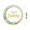 thumbnail image 3 of HHGBAD Leaf Theme Party Disposable Tableware Set - 20 Pcs 9 In Plates- Sage Green and Gold Happy Birthday Party Supplies，for Festive Occasions, 3 of 5