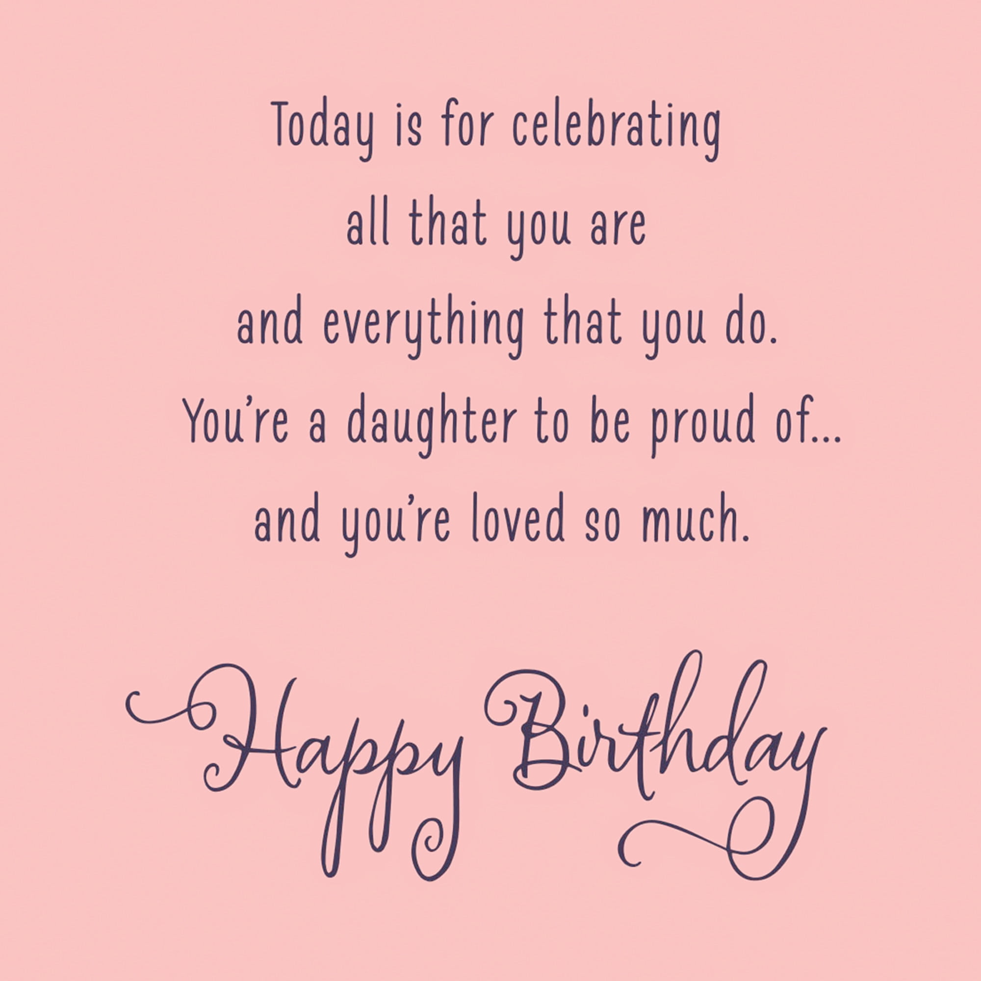 Hallmark Birthday Card for Daughter (Celebrating All That You Are)