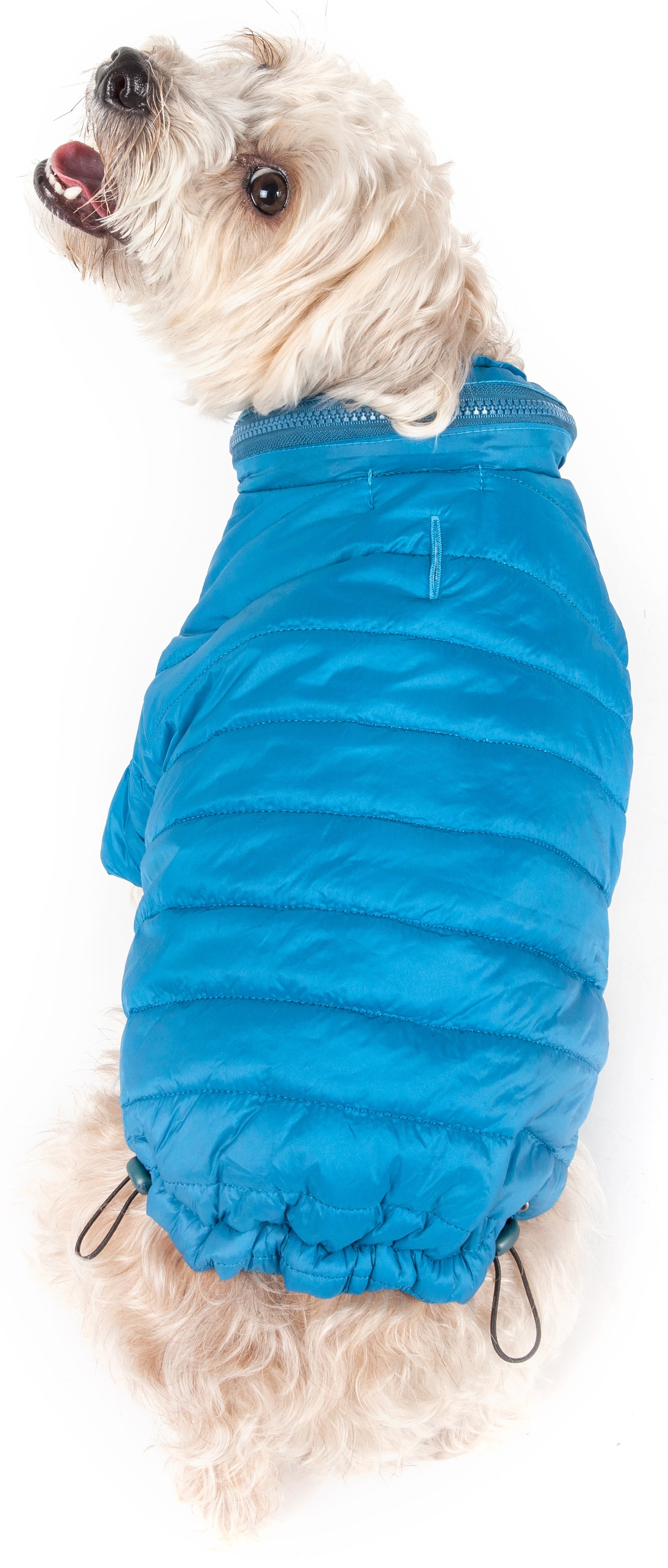 Pet Life ® Lightweight Adjustable and Collapsible 'Sporty Avalanche' Dog Coat w/ Pop-out Zippered Hood