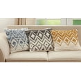 thumbnail image 3 of Fennco Styles Diamond Woven Cotton Jute Decorative Throw Pillow Cover 18" W x 18" L - Black Square Cushion Case for Home, Couch, Bedroom, Living Room and Office Décor, 3 of 5