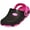 Black/Pink, variant on Norty Boy's & Girl's Unisex Clog Shoes Fun Slip-On Sandal Slippers for Kids