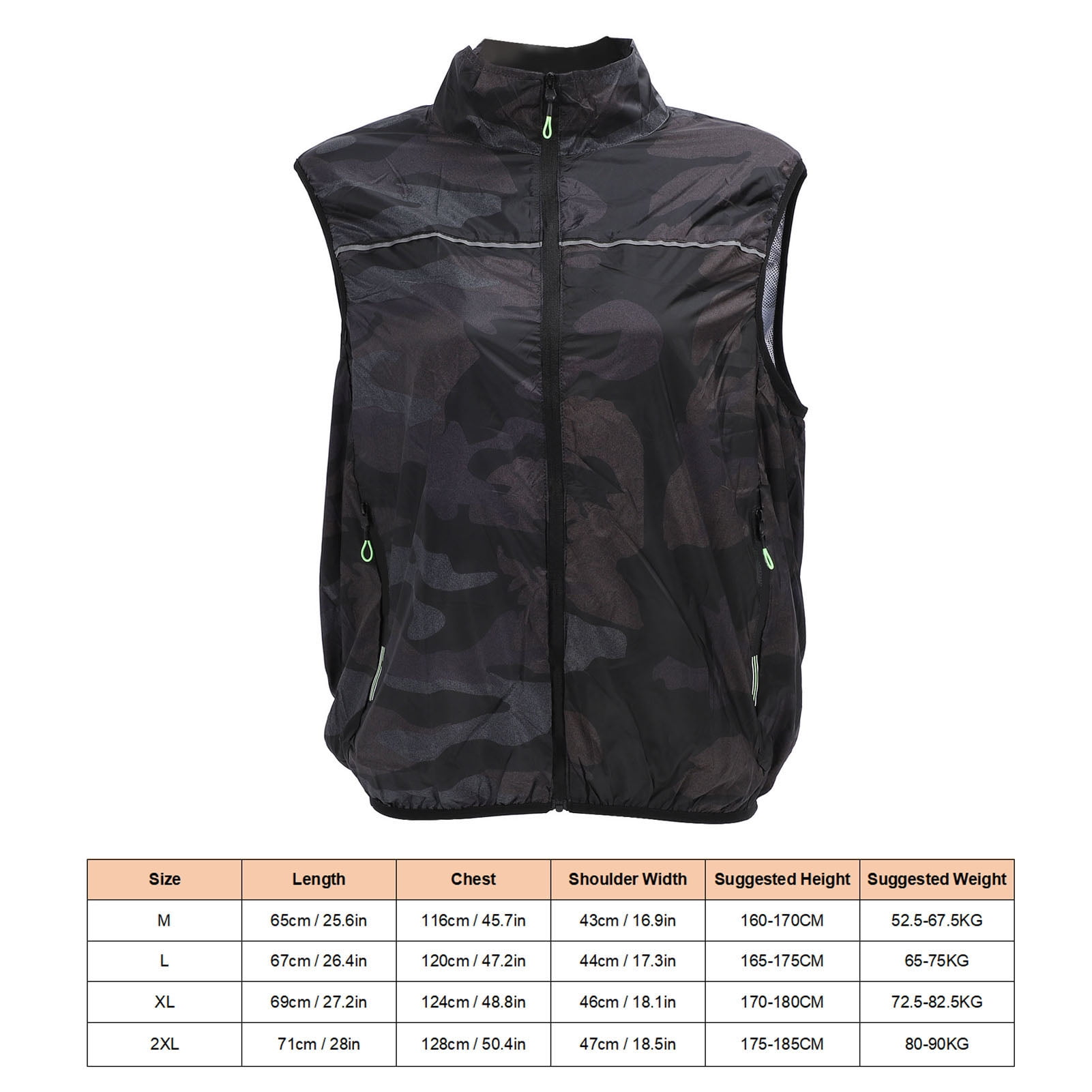 YAHHU Air Conditioned Clothes Cooling Fan Vest 3 Speed USB Powered Summer Workwear Uniform for Men Women Breathable Jacket Size XL (22 inches / 55.8 cm Length)