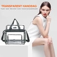 thumbnail image 1 of Sac Messager Transparent Unisexe de Mode pour Stade de Sport et Voyage, Sacs à Main Portables, 1 of 6
