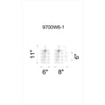 thumbnail image 2 of 1 Light Wall Sconce with Brown finish, 2 of 2
