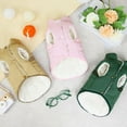 thumbnail image 5 of Yidarton New Dog Clothes Traction Cotton Vest Pet Dog Clothes Autumn And Winter Warm Clothing 2022 Khaki, 5 of 9