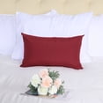thumbnail image 3 of REGALWOVEN 12"x20" Throw Pillow Cover Classic Solid Cushion Cover, Red, 3 of 7