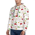 thumbnail image 3 of Lsque Chicken And Plant Pattern Casual Men's Hoodie,Hooded Sweatshirt with Kangaroo Pocket,Pullover Hoodie-Large, 3 of 7
