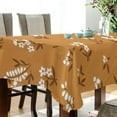 thumbnail image 3 of Wildflowers Brown Rectangle Tablecloth, Dust Proof Anti Wrinkle Wipeable Table Cloth Tabletop foration of Dinner Kitchen Wedding Holiday Party 60"x60" Decor Gift, 3 of 7