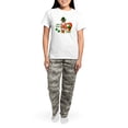 thumbnail image 4 of CafePress - Wee Bit Irish Rat Terrier Women's Light Pajama - Women's Short Sleeve Print T-Shirt and Pants Light Cotton Pajama Set, 4 of 7