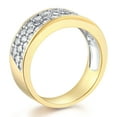 thumbnail image 3 of Wellingsale Ladies Solid 14k Yellow Gold Polished CZ Cubic Zirconia Pave Wedding Band - Size 5, 3 of 6