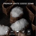 thumbnail image 5 of Kasentex  Goose Down Feather Pillow for Sleeping, 100 Cotton Plush Medium Support - Three Layer Bed Pillow - White King, 5 of 5