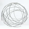 thumbnail image 1 of LuxenHome Métal Argent Fil Abstrait Décor Mural Rond, 1 of 1