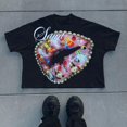 thumbnail image 1 of Camisetas para hombre Y2K, estampado gótico vintage, camiseta de gran tamaño para hombres y mujeres, ropa de calle de hip hop, camiseta holgada de algodón Harajuku, 1 of 2