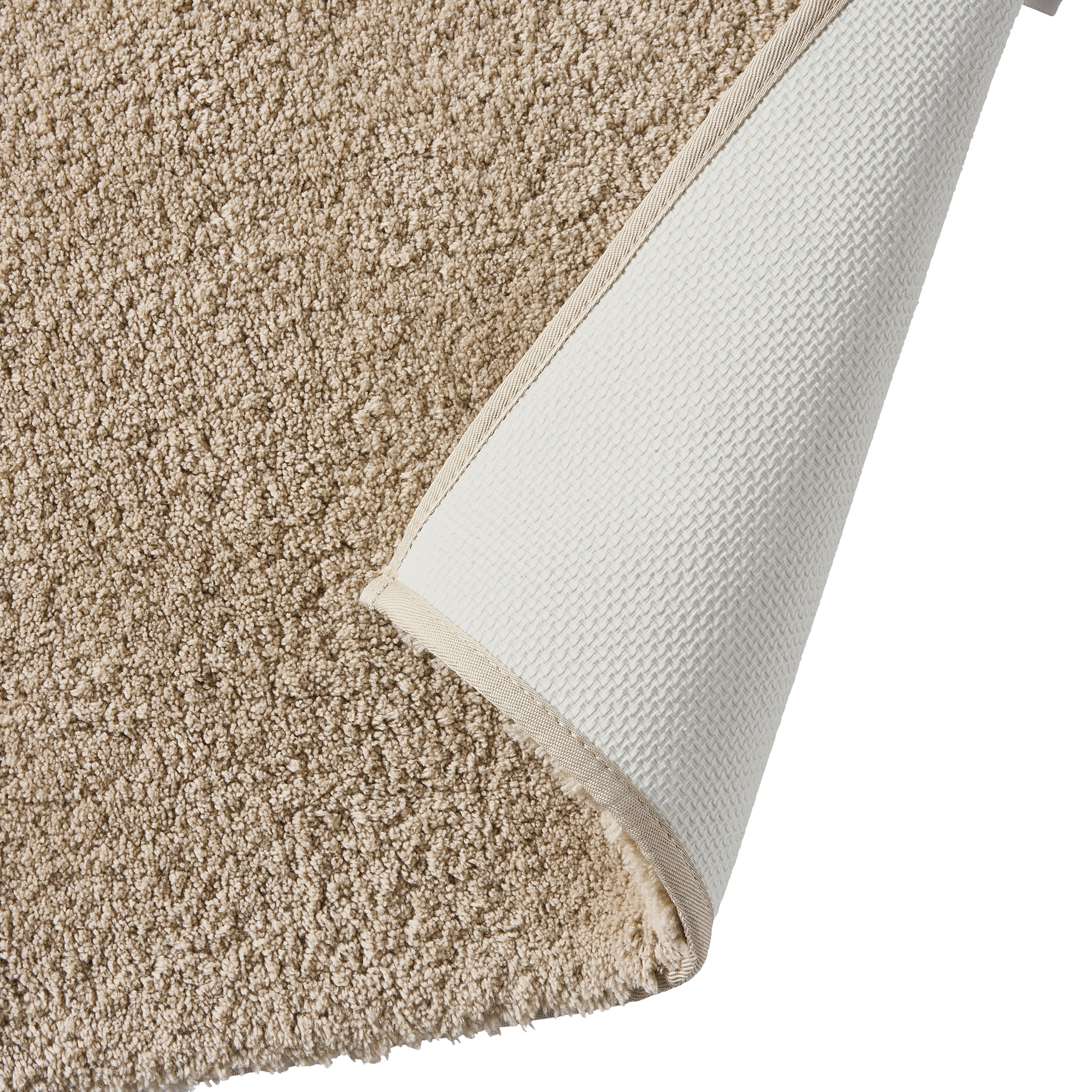 Better Homes & Gardens Ultra Soft Polyester Bath Rug, 23"x39", Almond Biscuit