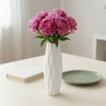 thumbnail image 3 of Unique Bargains Slim Acrylic Narrow Bud Vase for Roses White 2.8"L x 2.8"W x 7.9"H, 3 of 7
