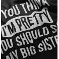 thumbnail image 4 of Pretty See Big Sister Siblings Youth T Shirt Tee Girls Infant Toddler Brisco Brands 12M, 4 of 5