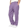 thumbnail image 6 of Hurxie Boys Baggy Sweatpants Boys Straight Wide Leg Open Bottom Joggers with Pockets Drawstring Kids Athletic Pants, 6 of 7