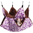 thumbnail image 1 of Hanging Bed For Small Animal, Guinea Pig Cage Accessories Multifunctional, Plush Cloth Hammock With Bright Colors And Fun Bunny Style Prints, 1 of 5