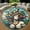 Medusa Greek Mythology, variant on Circle Area Rug, Butterfly15 Washable Non-Slip Floor Carpet, Soft Rug for Living Room Bedroom Decor 24 Inch