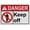 Warning Sign 1, variant on Keep Off Rocks Sign, Industrial Safety Warning Sign 8"x12" - UV Resistant, Weatherproof Plastic, Indoor Outdoor for Outdoor Workplace