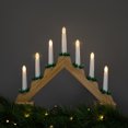 thumbnail image 1 of Northlight LED Lighted Christmas Candelabra Bridge - 13" - Natural Wood, 1 of 6