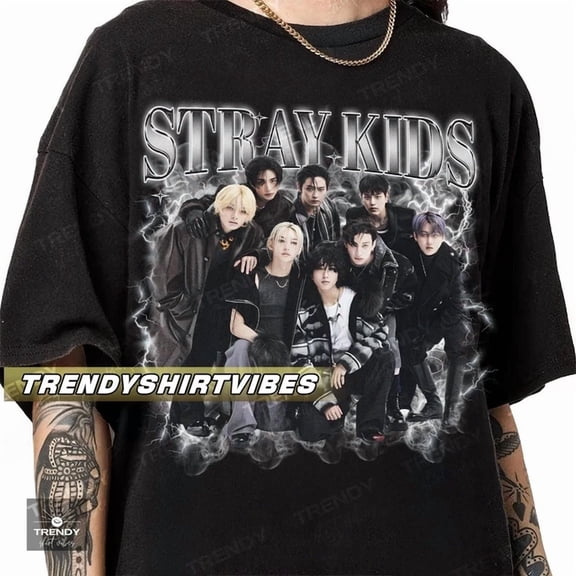 Stray Kids OT8 2025 Tour Kpop SKZ Dominate Fan Gifts T-Shirt