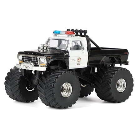 Greenlight 1/64 1978 Ford F-250, Los Angeles Police Department, Kings of Crunch x Hot Pursuit Special Edition Series 17 49170-A