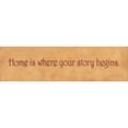 thumbnail image 3 of Marrott, Stephanie 18x8 Black Modern Framed Museum Art Print Titled - Home is Where Your Story Begins, 3 of 5