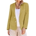 thumbnail image 1 of Blazer pour Femmes, Veste Décontractée à Manches Longues, Manteau de Travail en Polyester à devant Ouvert, Longueur Régulière, 1 of 5