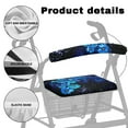 thumbnail image 5 of Jiueut Flower Galaxy Rollator Walker Seat and BackRest RollBar Covers Set for Seniors 2 Piece Universal Rollator Walker Seat and Backrest Covers Driving Aid Cover, 5 of 7