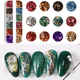 thumbnail image 3 of Nail Art Foil, Nail Foil Glitter Nail Lentejuelas Confeti Oro Plata Irregular Glitter Efecto Espejo Acrílico Nail Powder Nail Foil Lentejuelas para Decoración de Uñas Ormromra CPB-DE-LYY309-2, 3 of 5